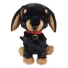 PUPS! Medium Black Miniature Dachshund Plush
