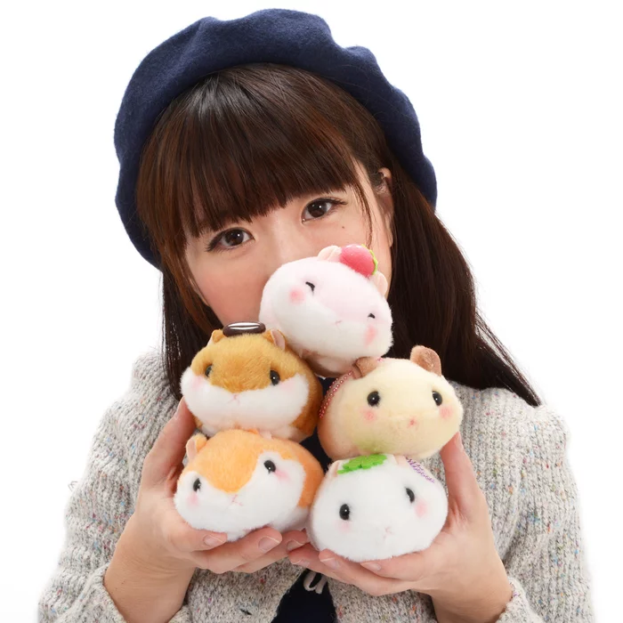 Coroham Coron Manmaru Friends Hamster Plush Collection (Ball Chain) - Image 2